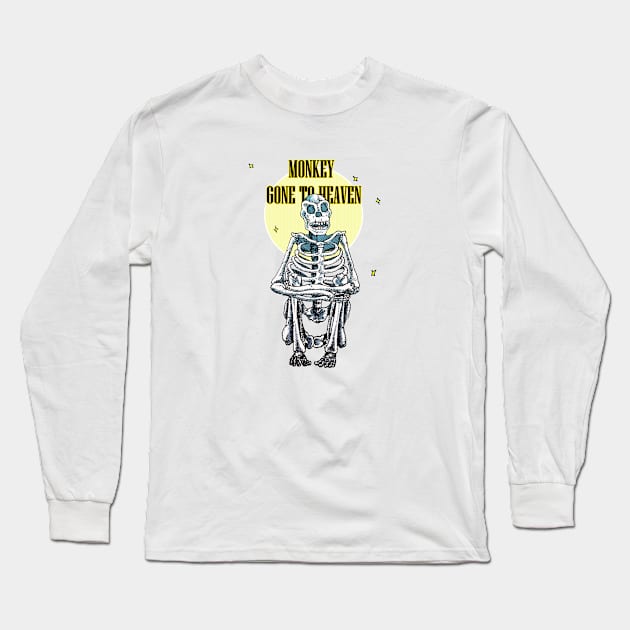 Monkey Gone To Heaven Long Sleeve T-Shirt by Sabo AbT